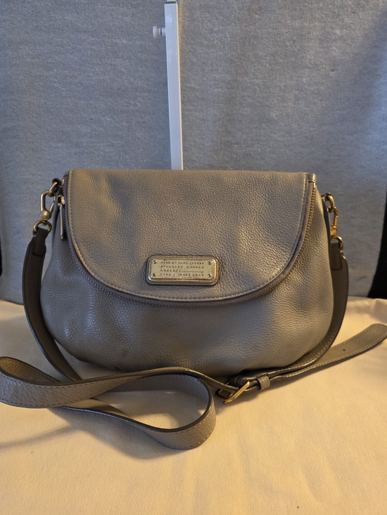 Marc Jacobs Handbags - Nuts in a Basket Marc by Marc Jacobs Natasha Gray Pebbled Leather Crossbody Bag
